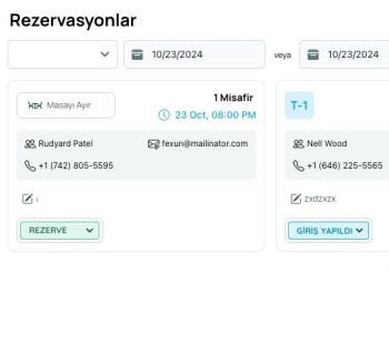 Masa rezervasyonlarını optimize et